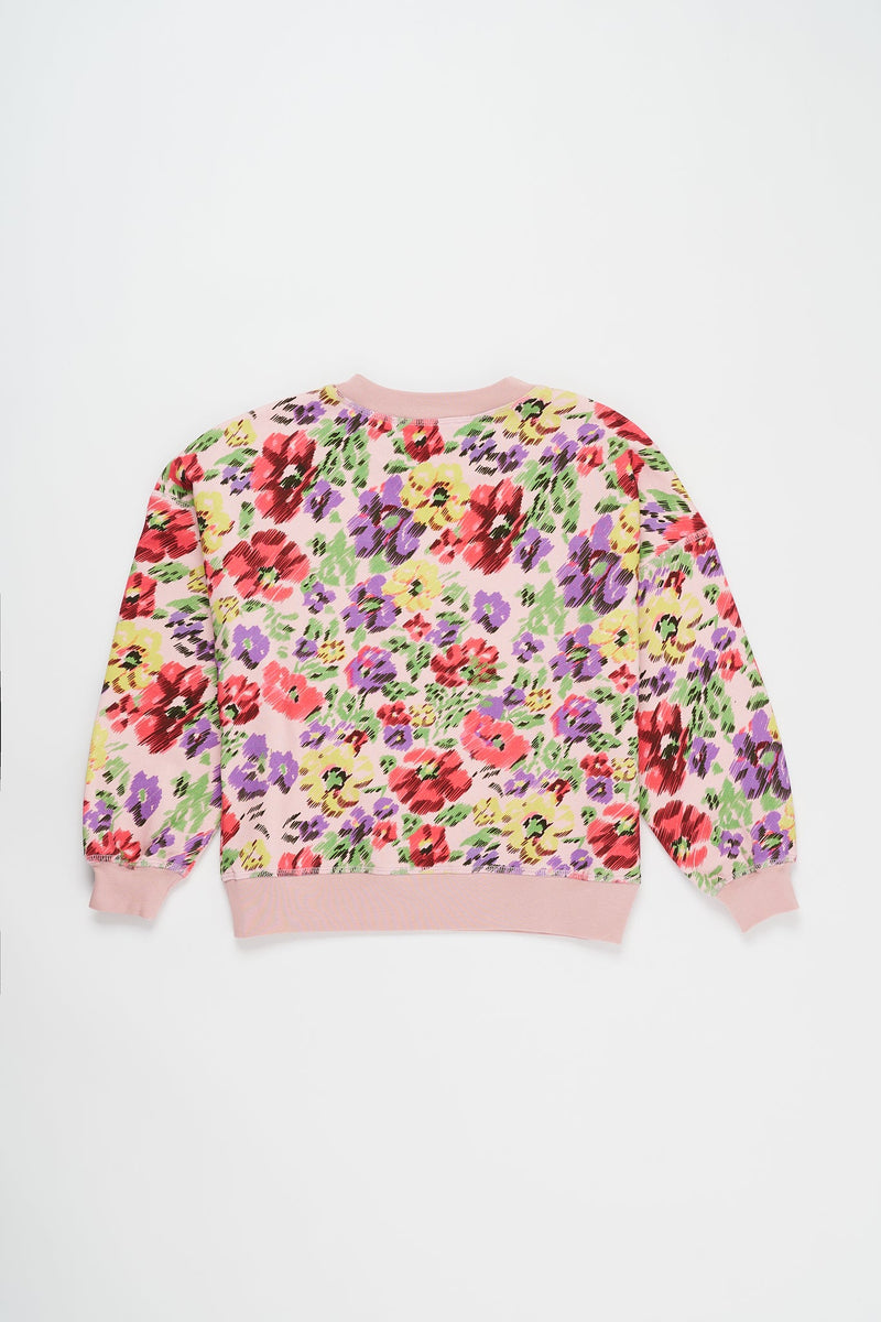 Glitch Flowers Sweatshirt Adult