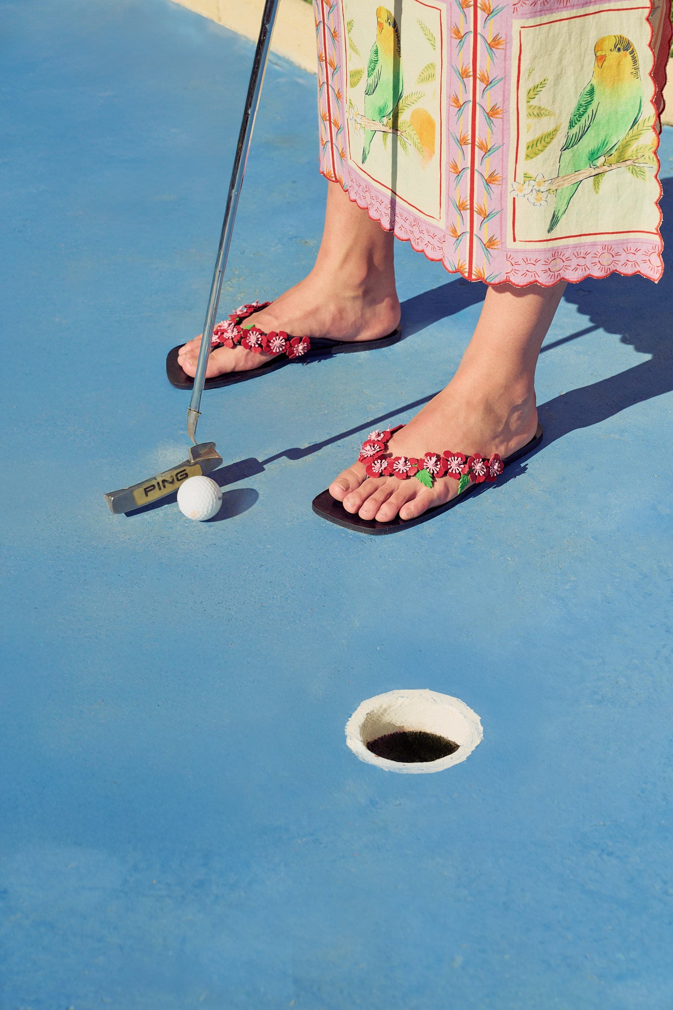 HIBISCUS RED SANDALS