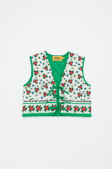 MUMBAI FLOWERS VEST GREEN
