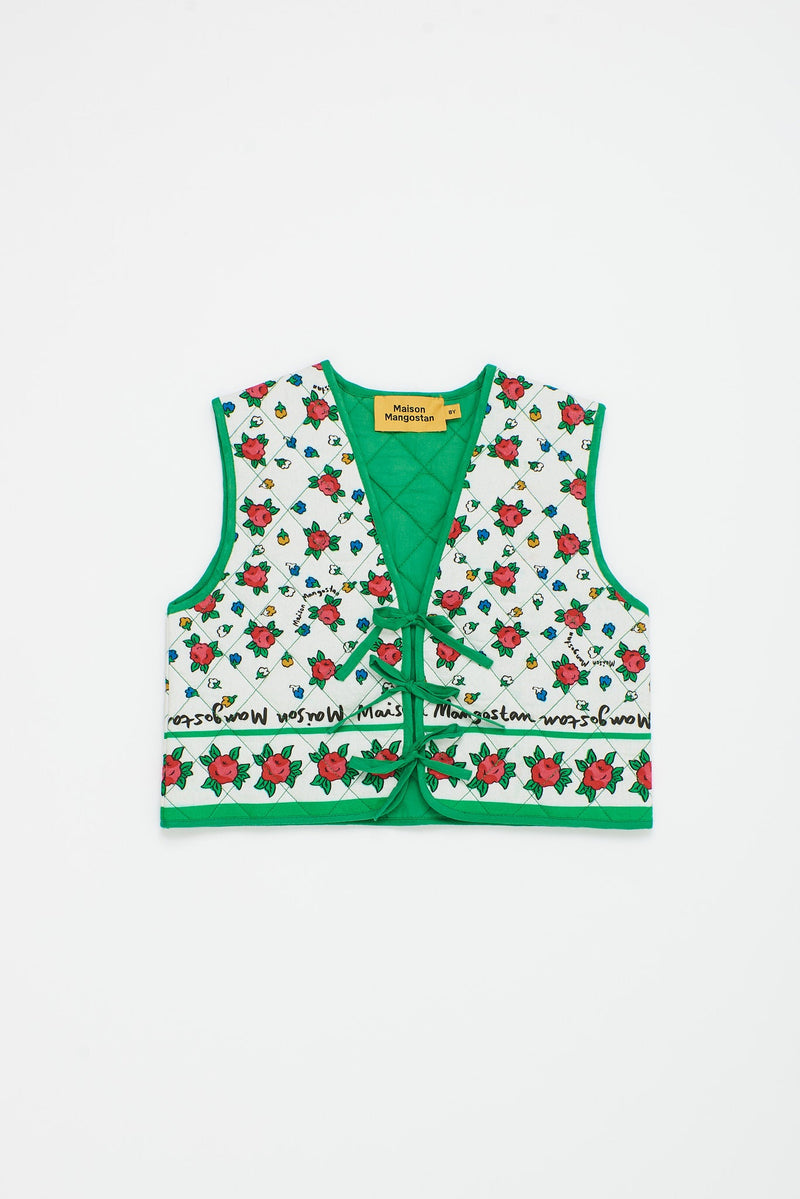 MUMBAI FLOWERS VEST GREEN