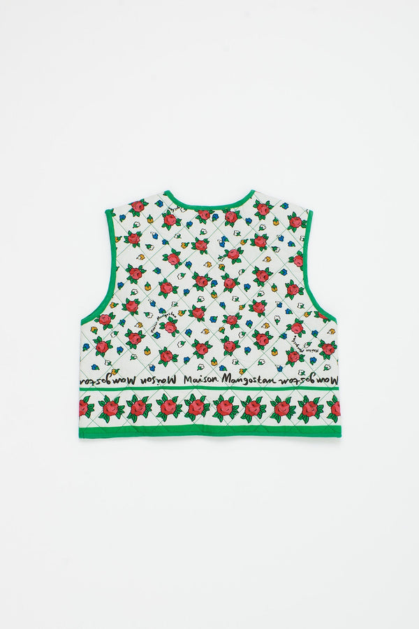 MUMBAI FLOWERS VEST GREEN