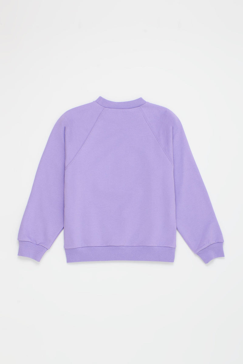 SWEATSHIRT SÜßER ELEFANT LILA