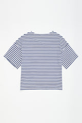 MONKEY STRIPES T-SHIRT WHITE/NAVY ADULT
