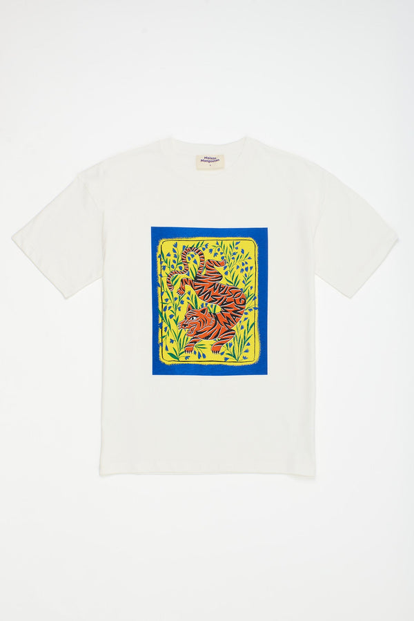 TIGER T-SHIRT CLOUDY WHITE ADULT