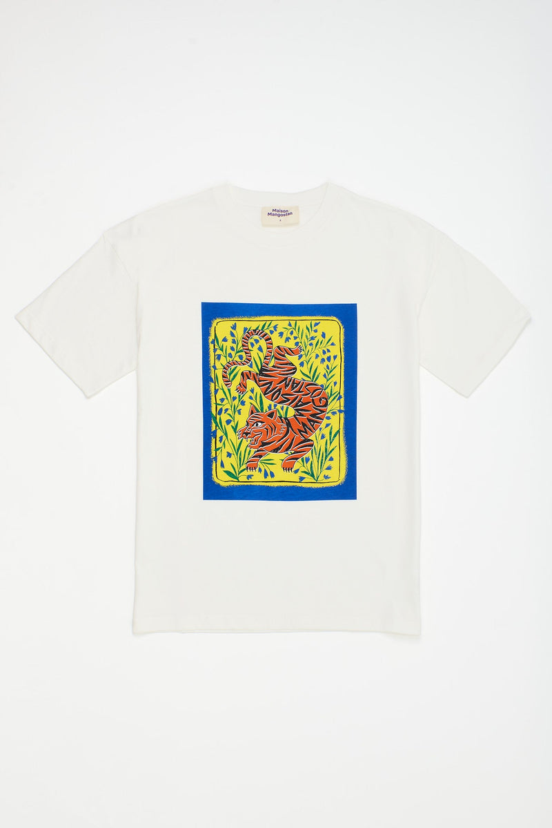 TIGER T-SHIRT CLOUDY WHITE ADULT