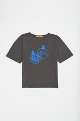 POMMEGRANATE T-SHIRT GREY