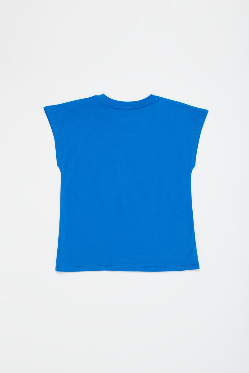TIGER TANK T-SHIRT BLUE