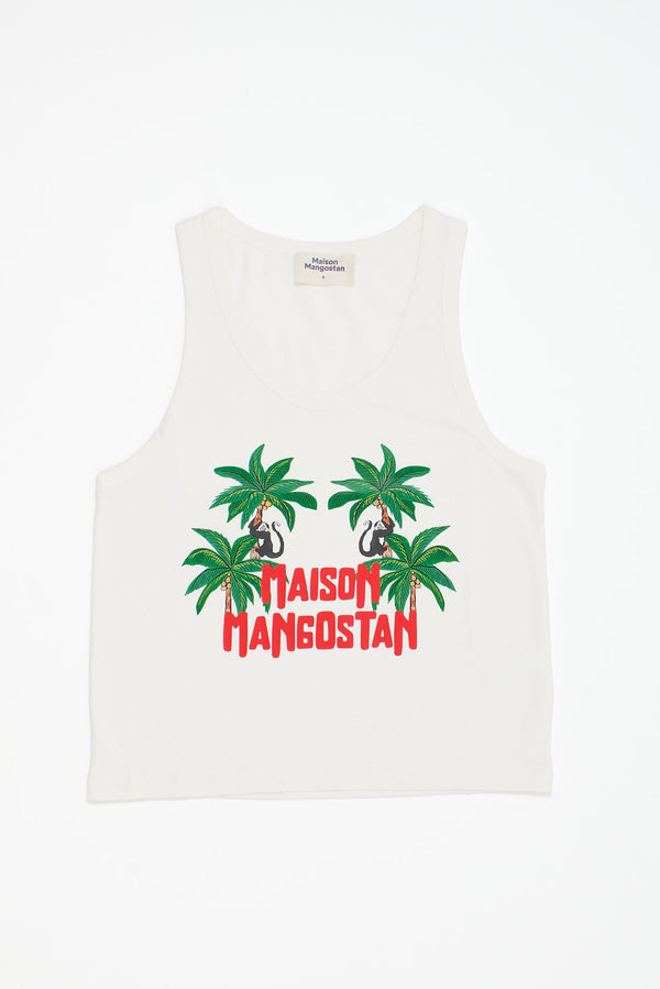 MONKEY FOREST TANK WHITE ADULT
