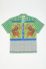 TIGER PATCHWORK SHIRT GREEN ADULT