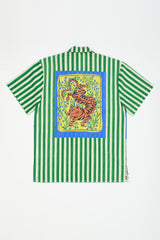 TIGER PATCHWORK SHIRT GREEN ADULT