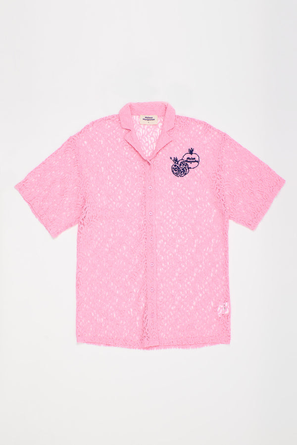 POMEGRANATE LACE SHIRT PINK