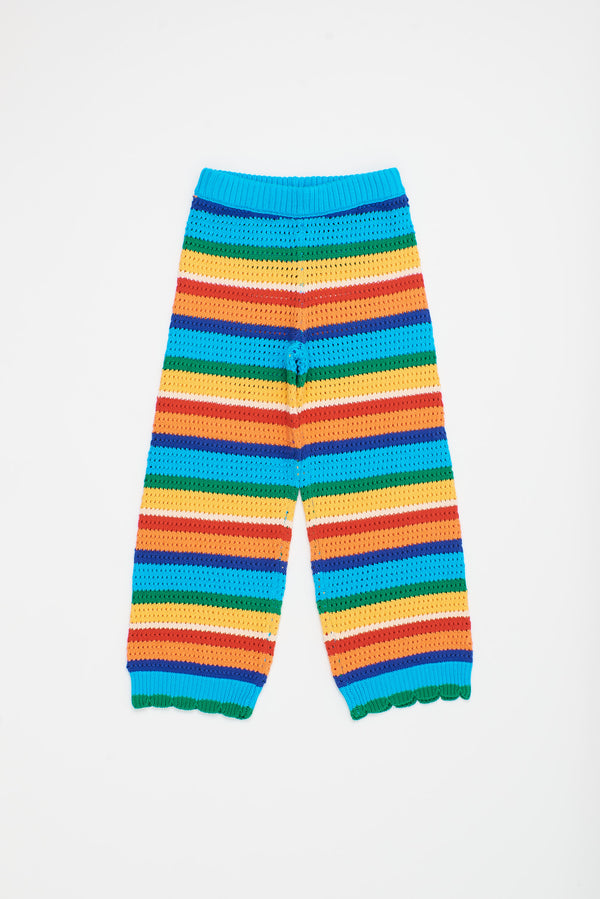 MULTISTRIPES KNIT TROUSERS MULTICOLOR