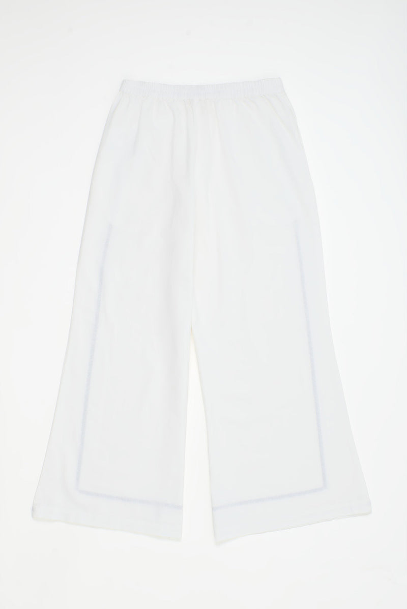 POMEGRANATE EMBROIDERY TROUSERS WHITE ADULT