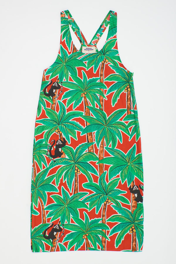 MONKEY FOREST DRESS RED ADULT
