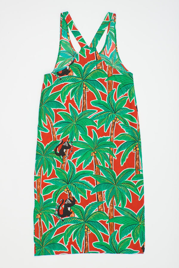 MONKEY FOREST DRESS RED ADULT