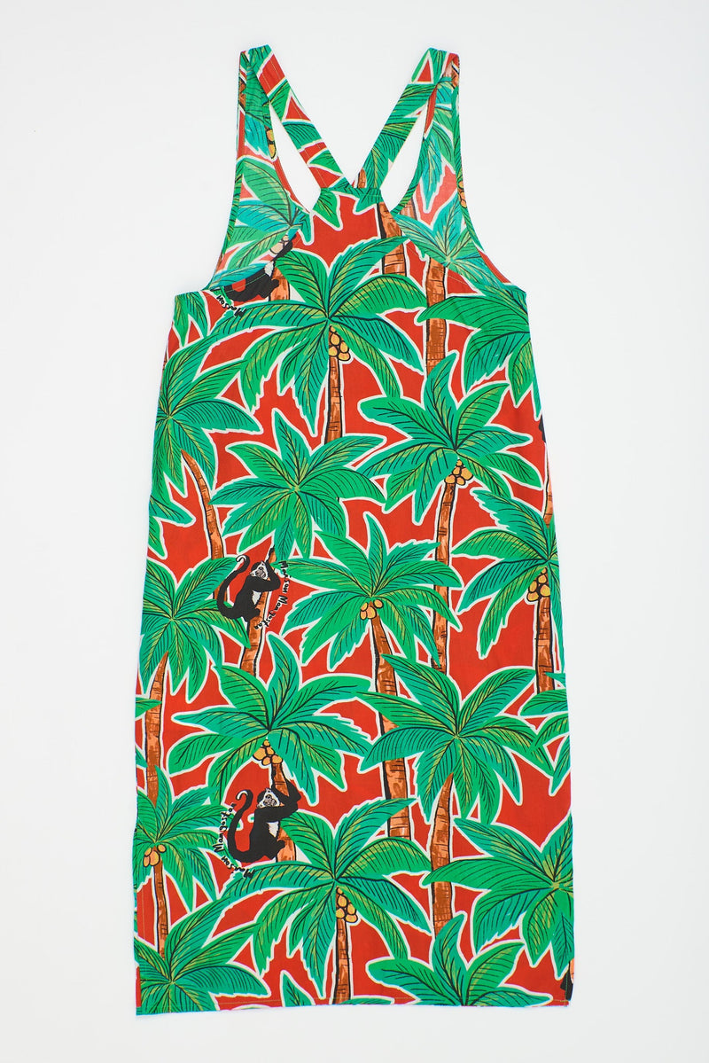 MONKEY FOREST DRESS RED ADULT