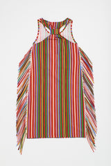 BANANA STRIPES DRESS MULTICOLOR