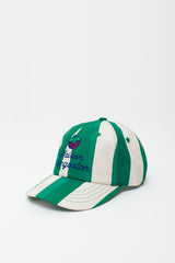 STRIPES MANGOSTAN LOGO CAP GREEN/WHITE