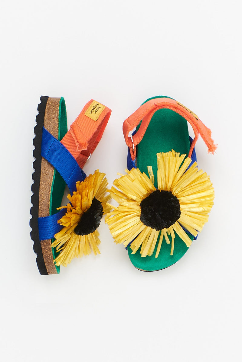 SONNENBLUMEN-SANDALEN GELB