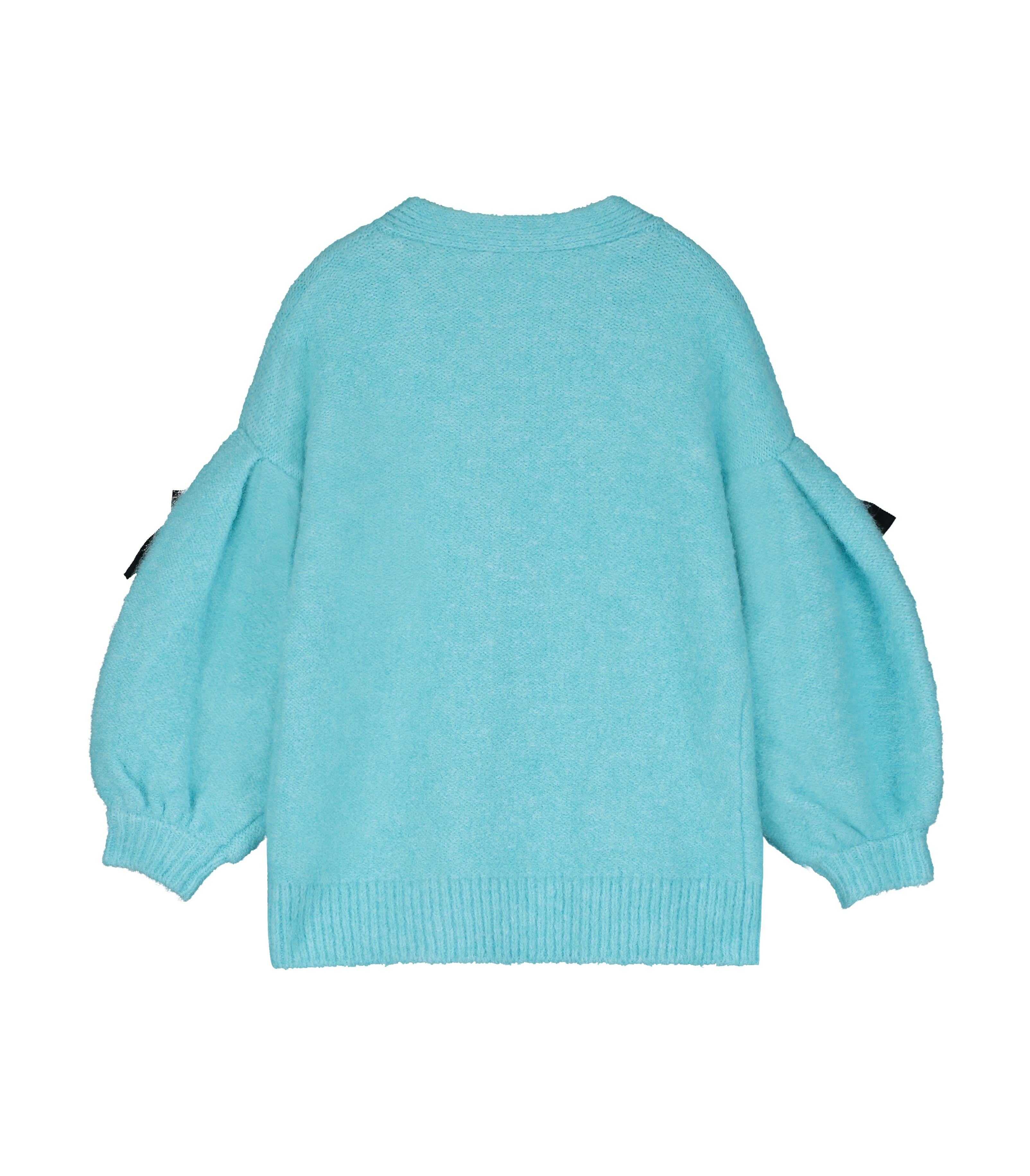 BOW KNIT CARDIGAN SKY BLUE