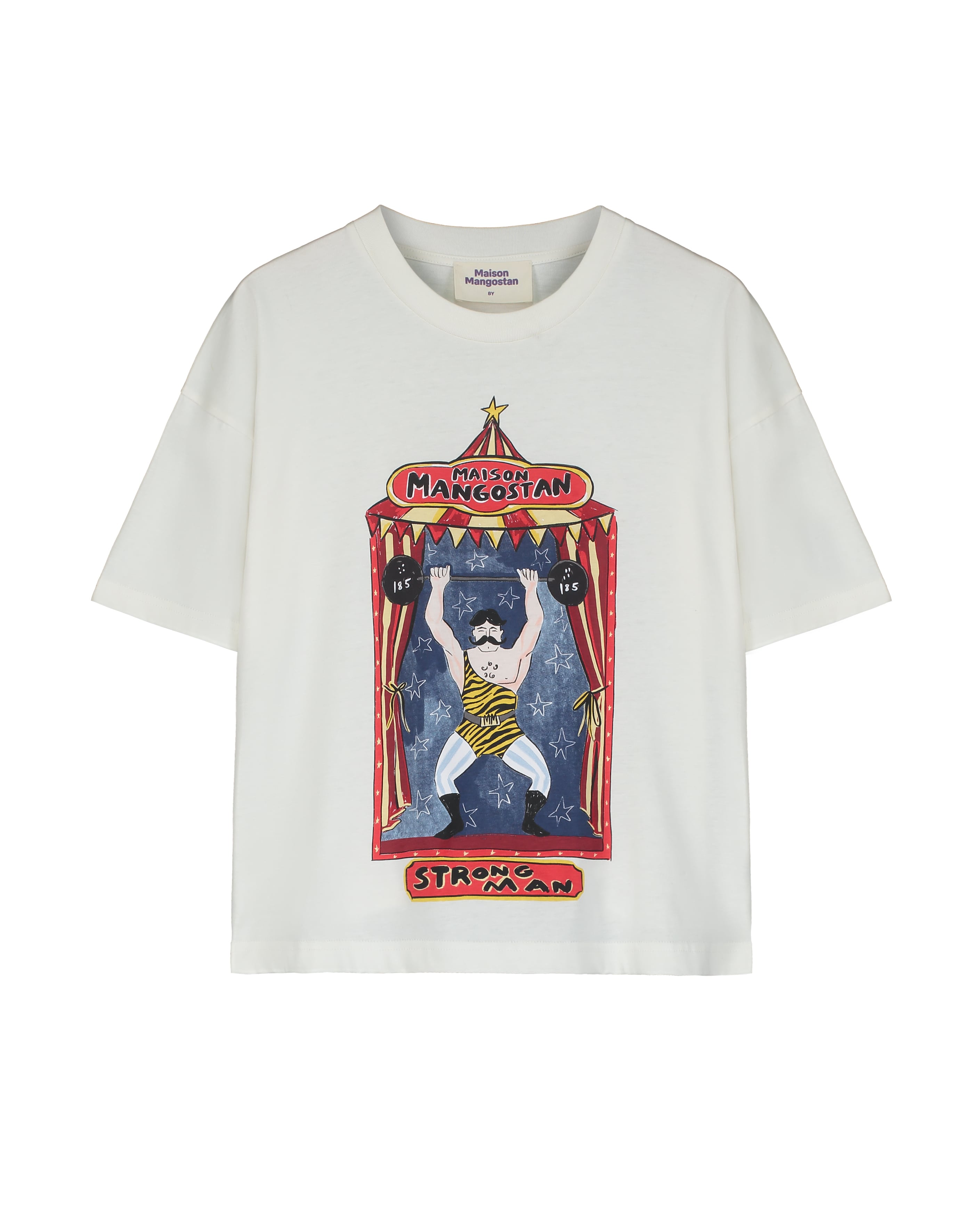 STRONG MAN T-SHIRT CLOUDY WHITE