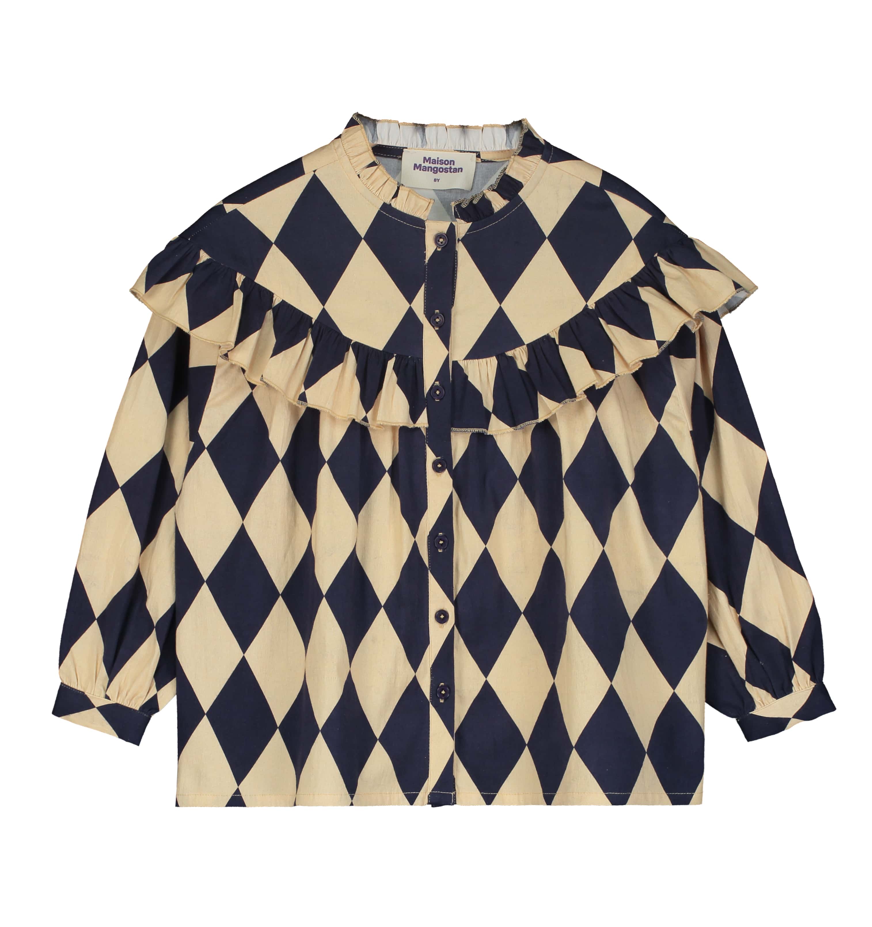 HARLEQUIN SHIRT ANGORA/WHITE