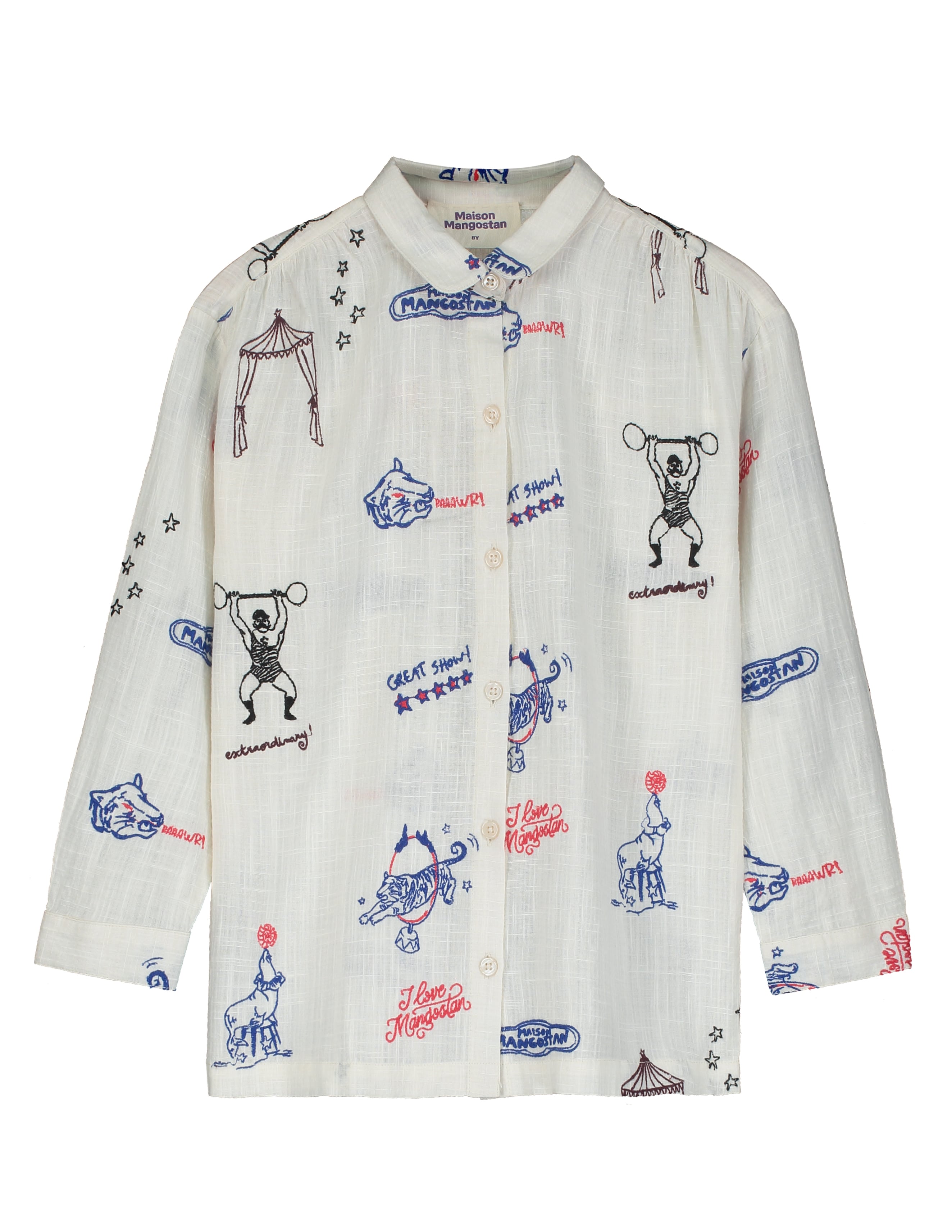 CIRCUS EMBROIDERY SHIRT ANGORA