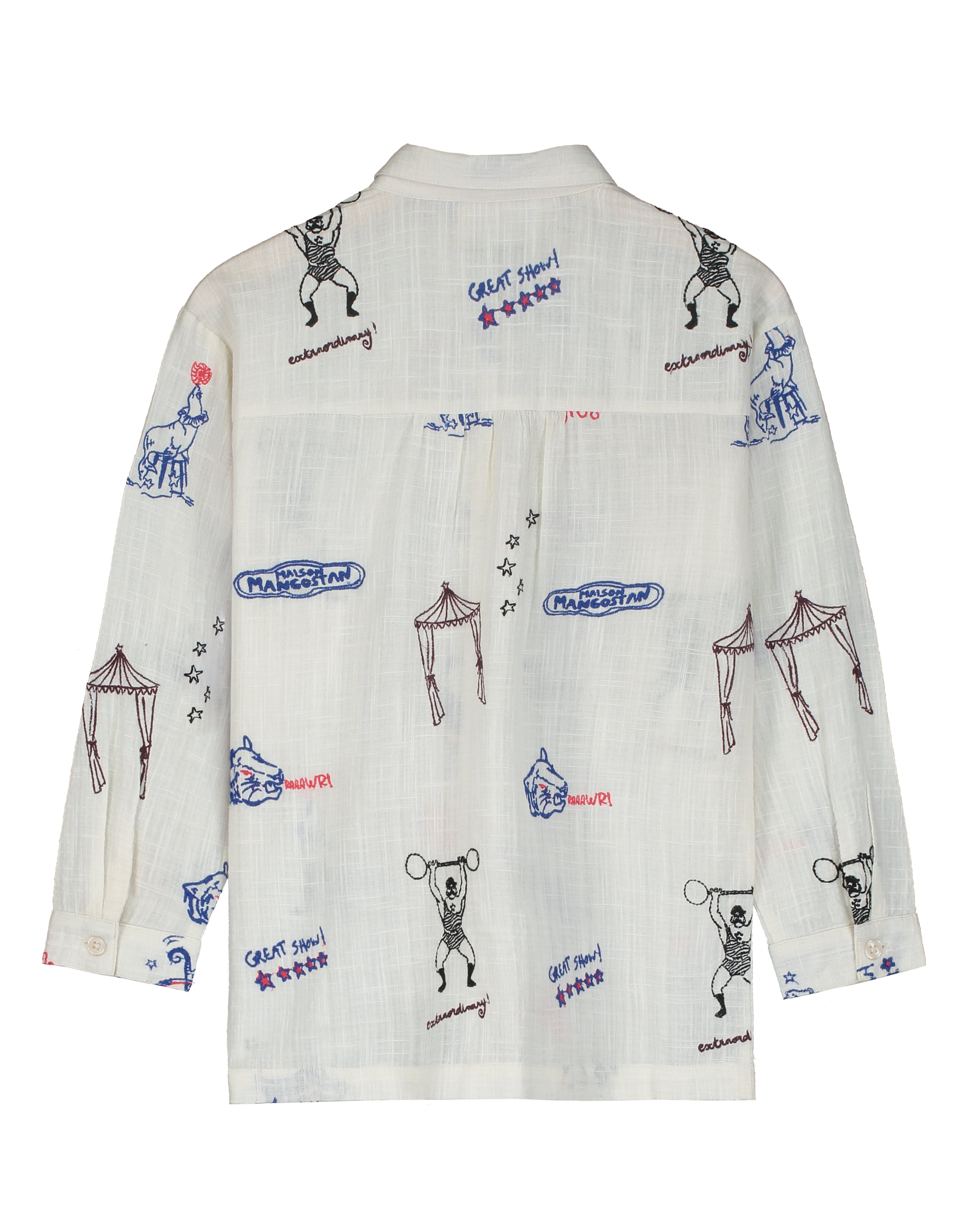 CIRCUS EMBROIDERY SHIRT ANGORA