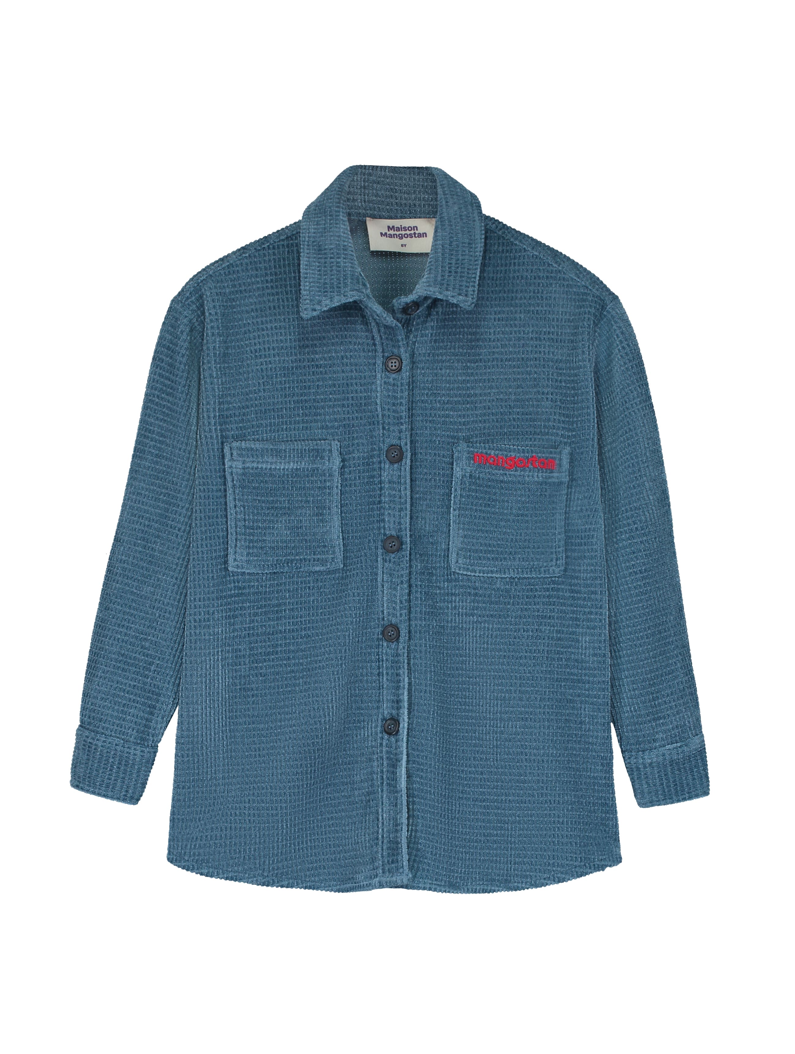 CHENILLE SHIRT BLUE