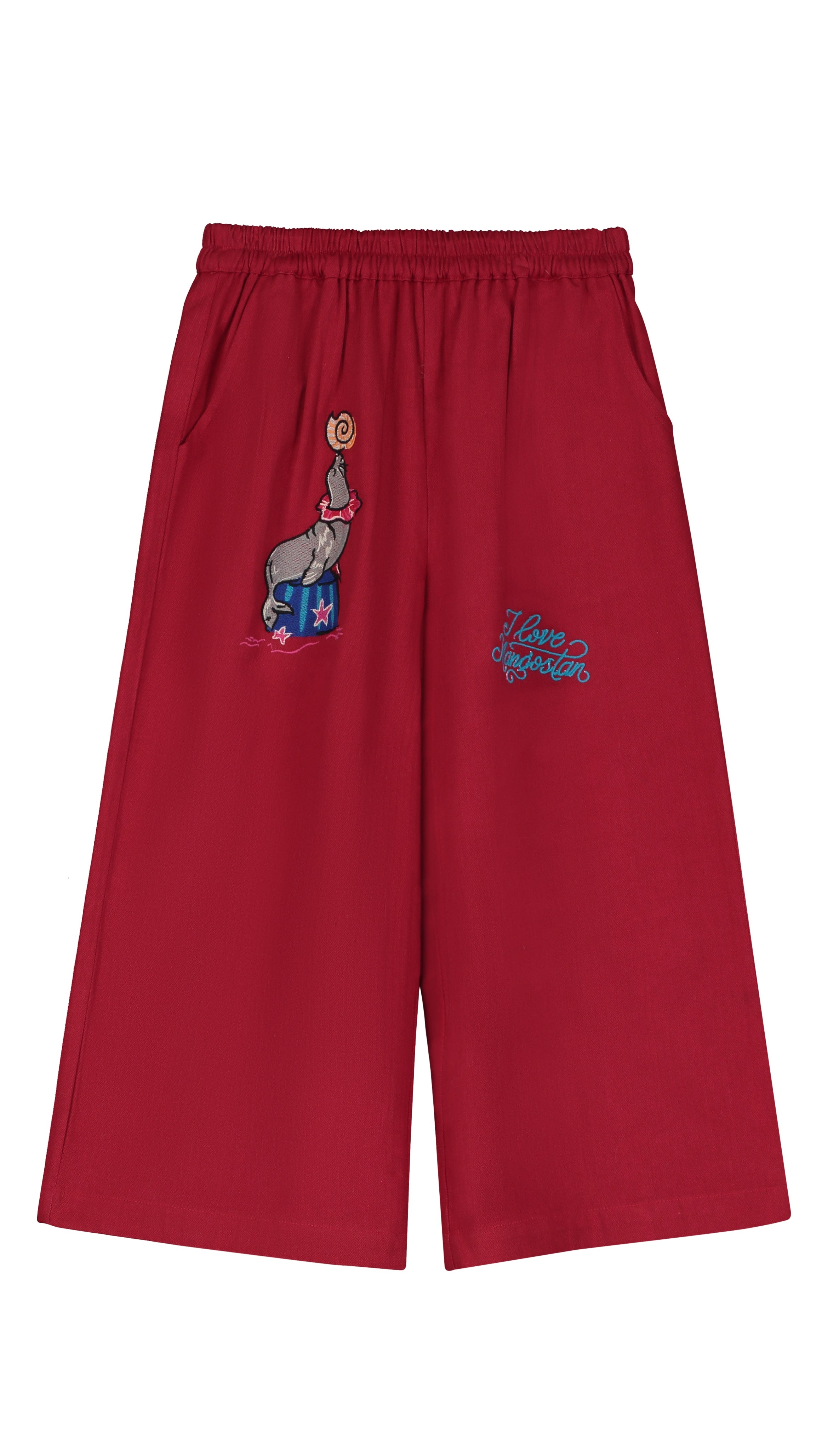 CIRCUS PANTS  BURGUNDY