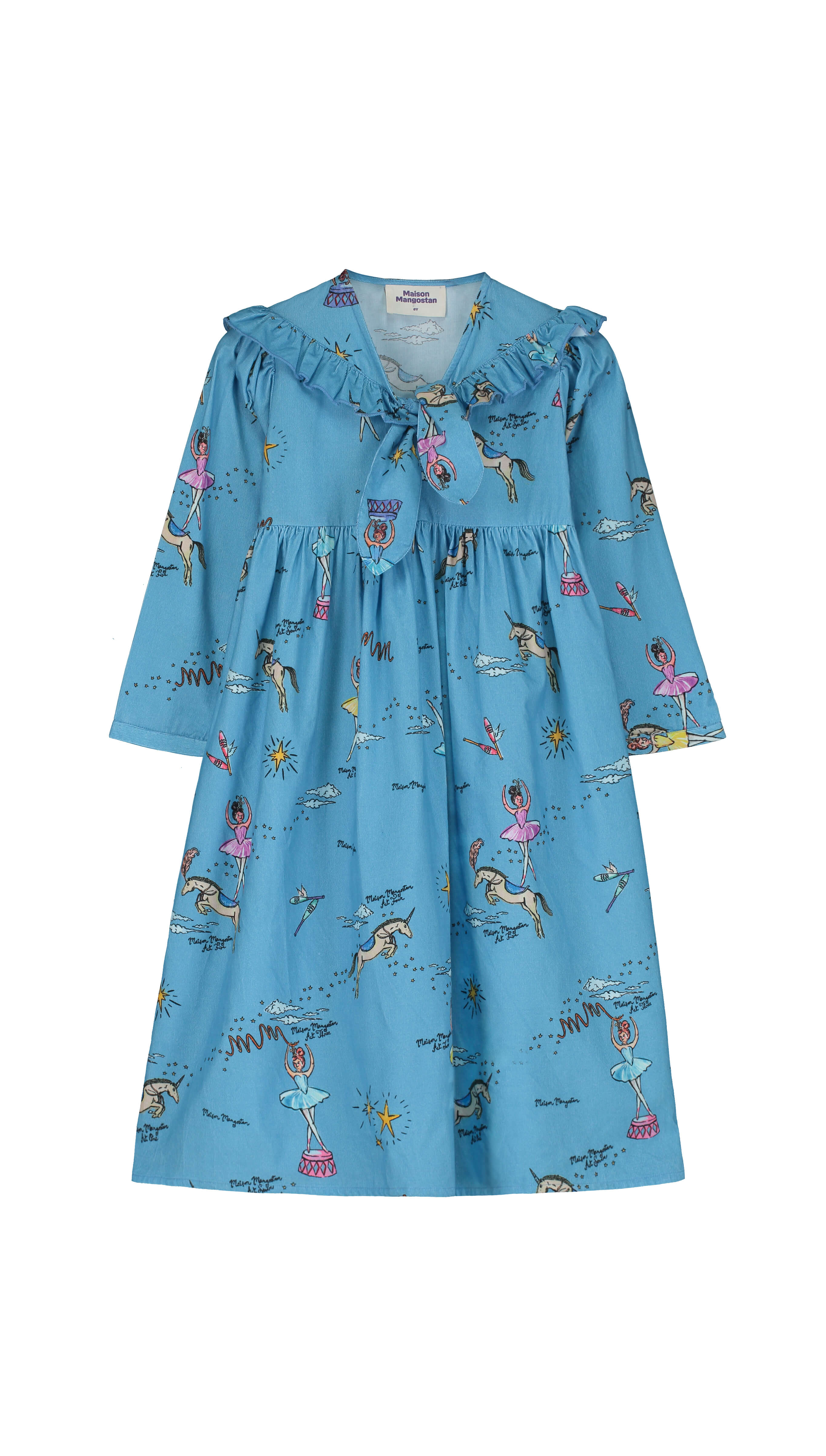 BALLERINA DRESS ANGORA/BLUE