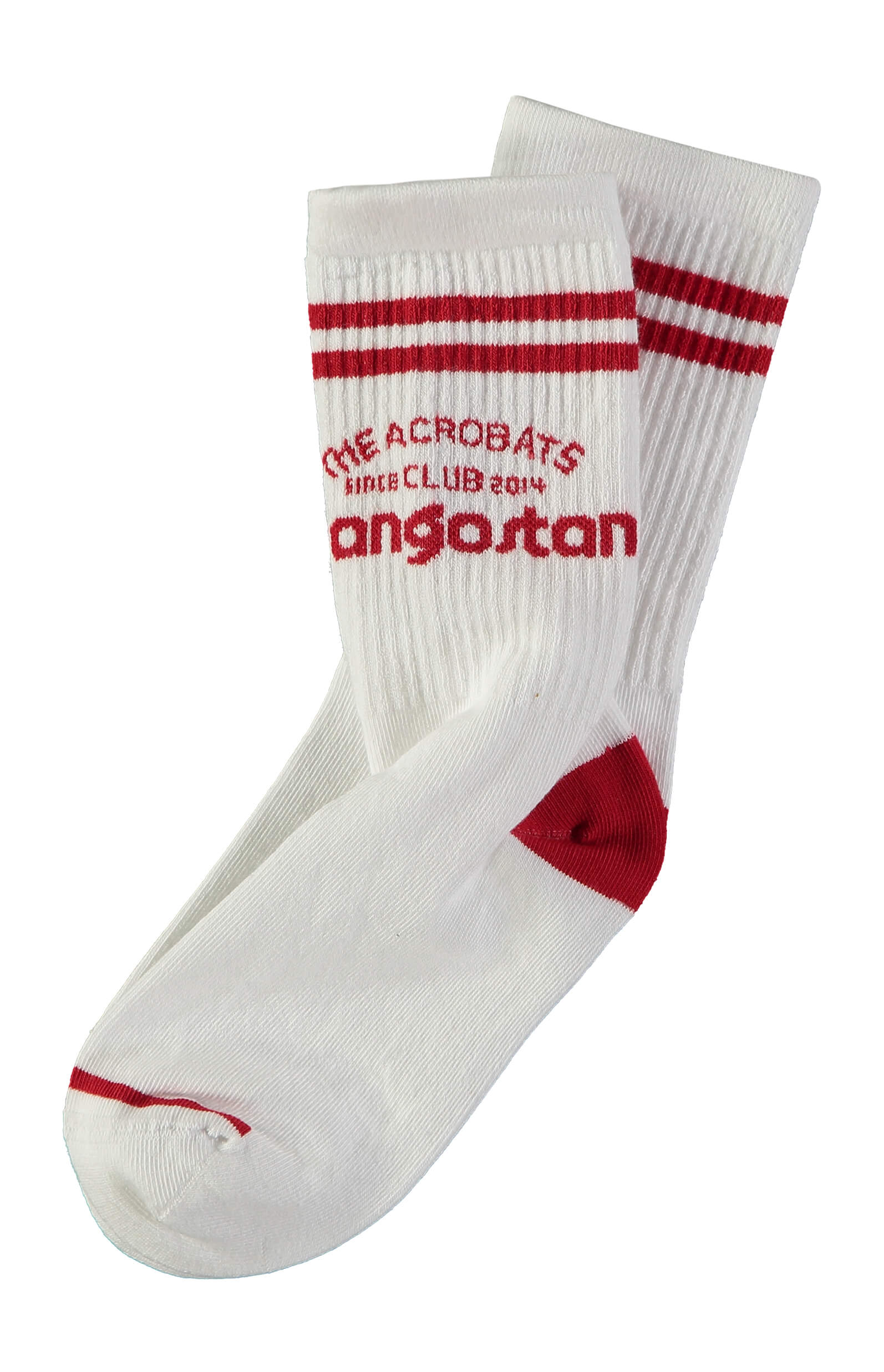 THE ACROBATS SOCK  WHITE/RED