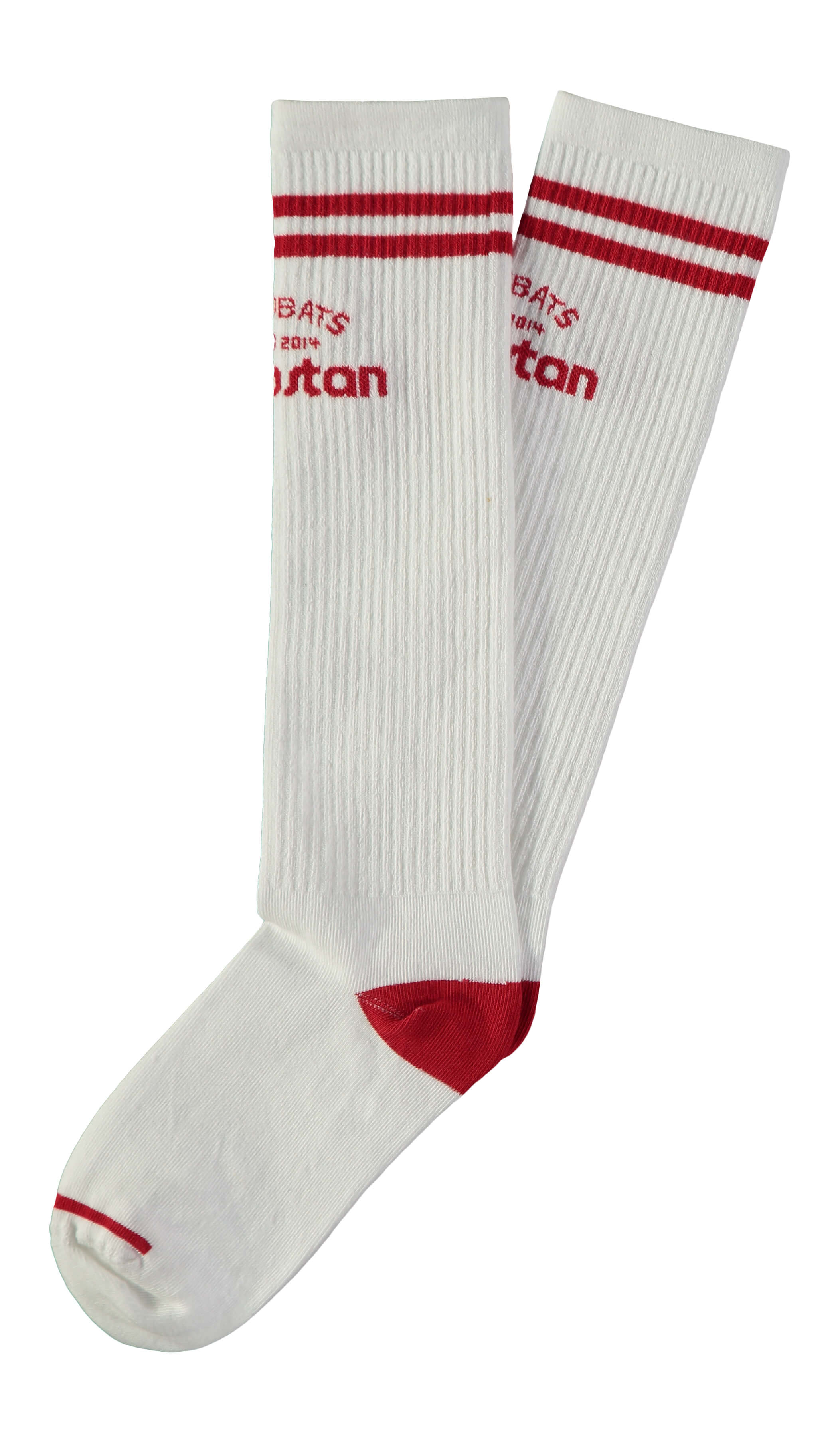 THE ACROBATS LONG SOCK WHITE/RED