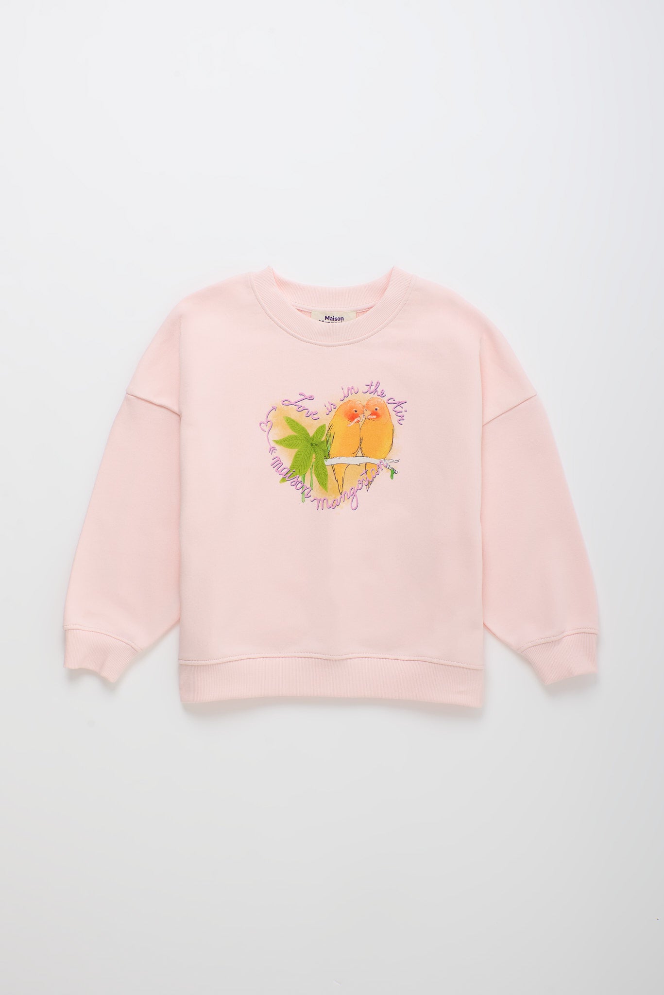 BIRDS SWEATSHIRT BLUSH