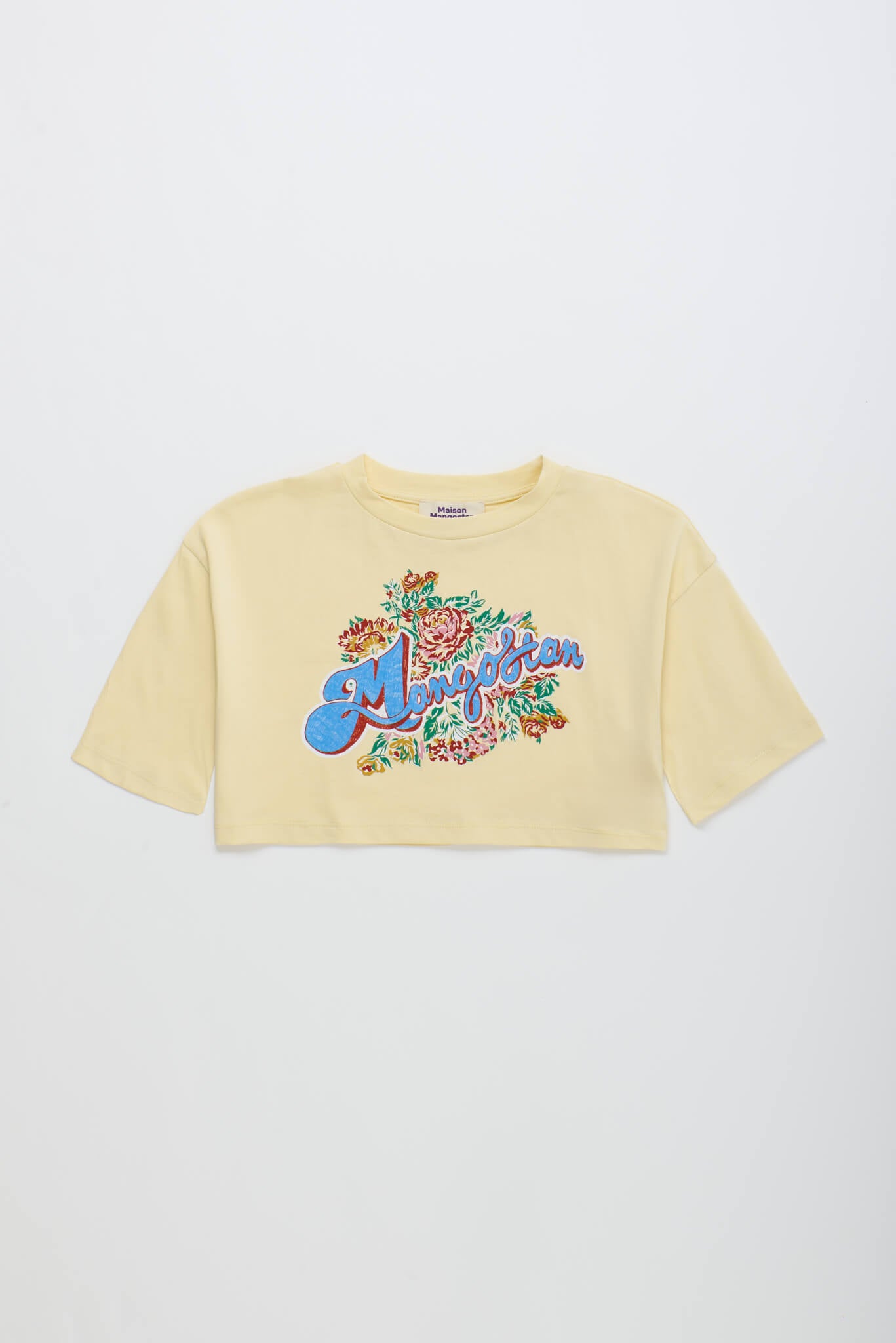 VINTAGE FLOWERS CROP TOP VANILLA