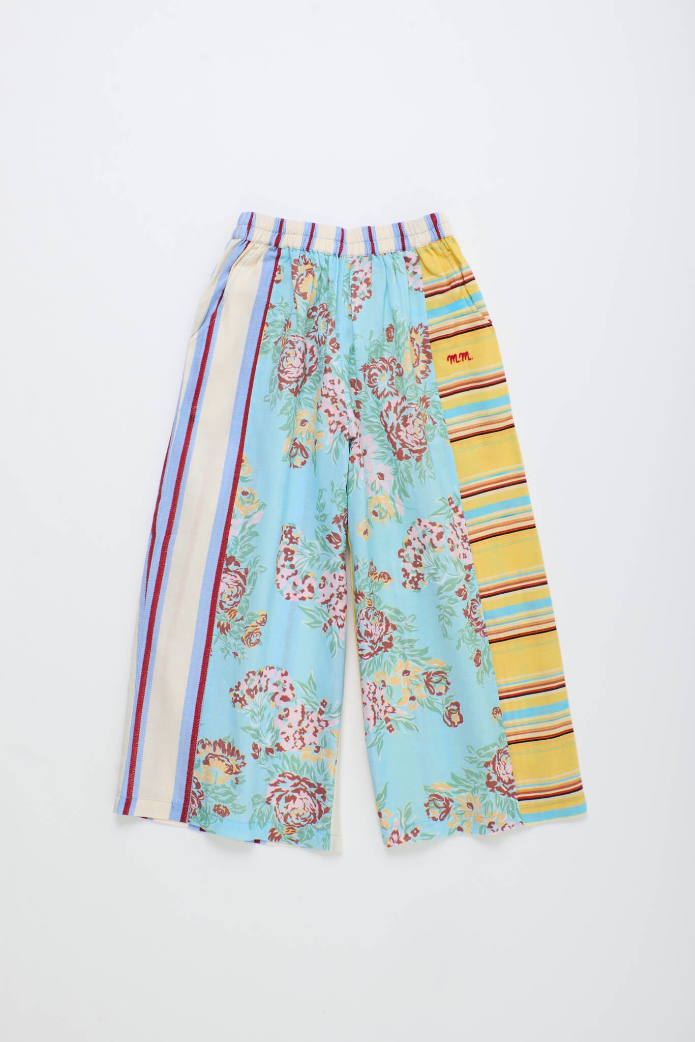 VINTAGE FLOWERS PATCHWORK PANTS MINT