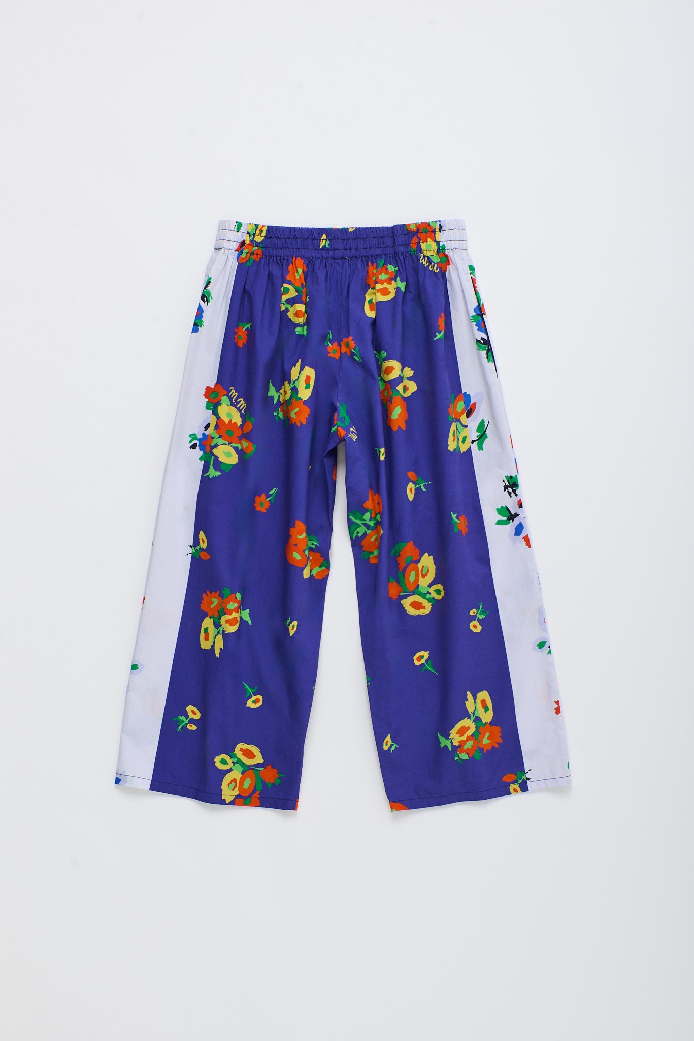 BLOSSOM PATCHWORK PANTS BLUE