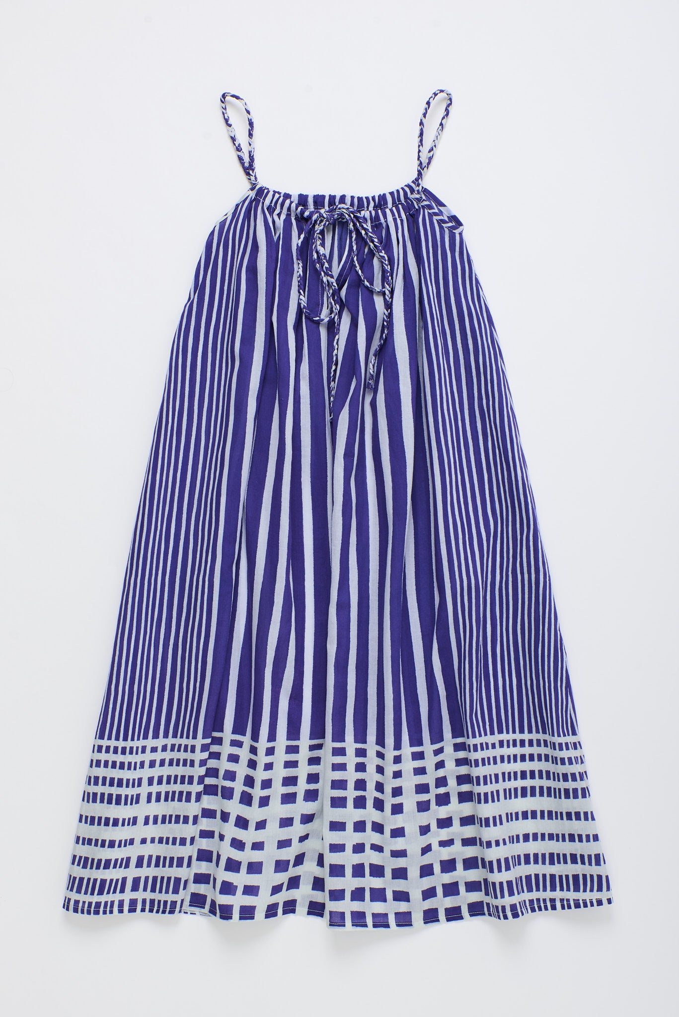 BALI STRIPED DRESS BLUE & WHITE