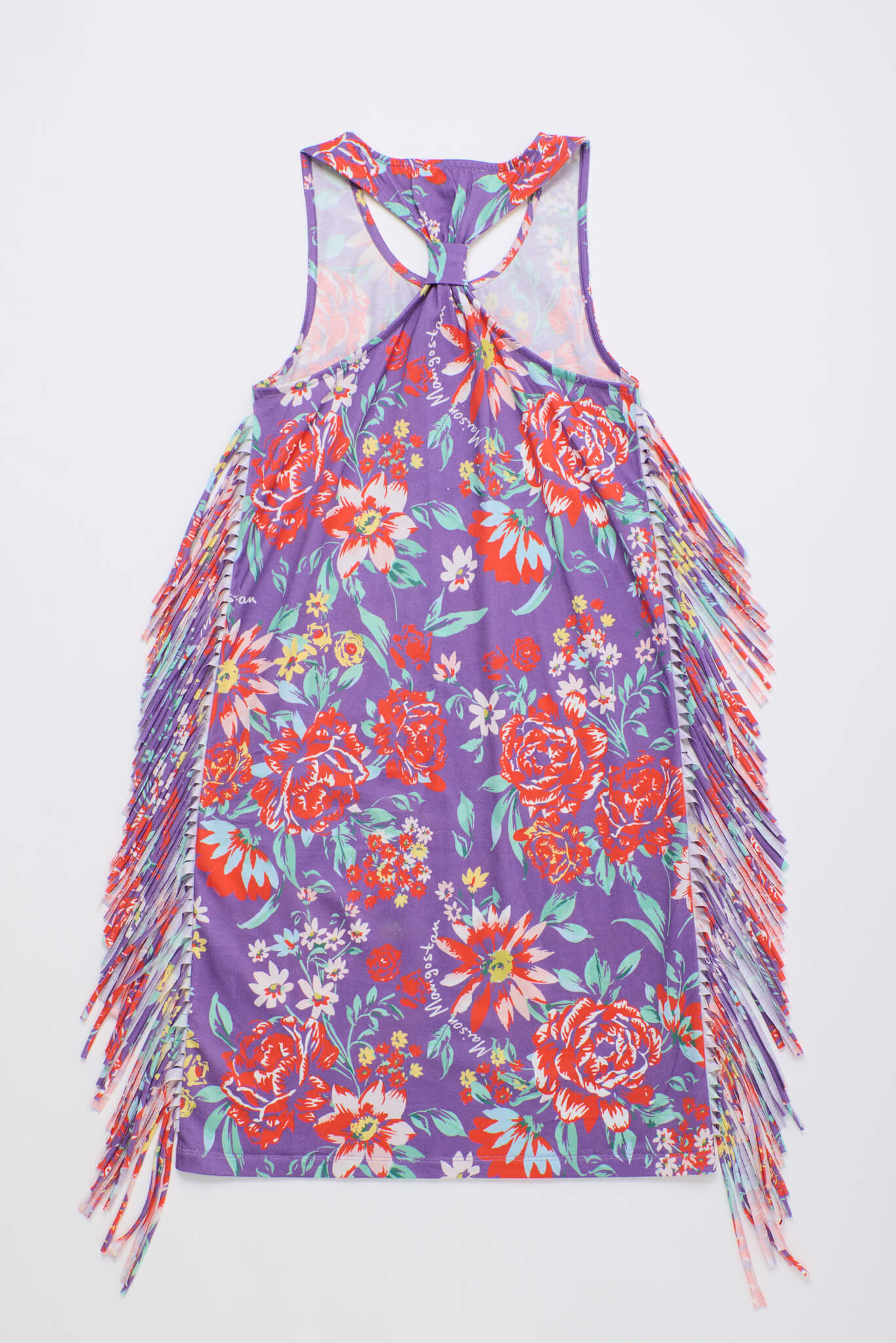 BEVERLY FRINGE DRESS DEEP PURPLE