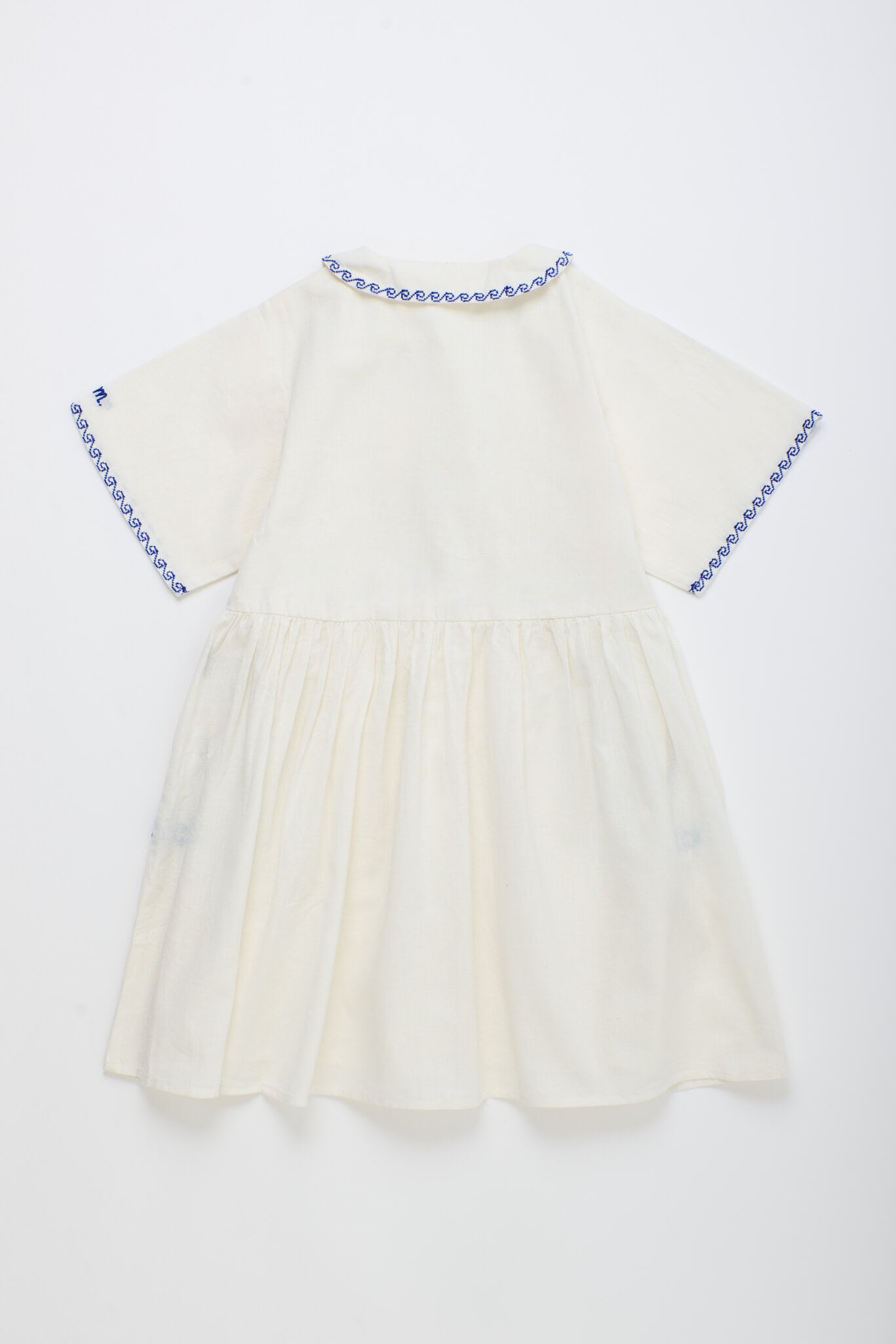 BARCOS EMBROIDERED DRESS WHITE
