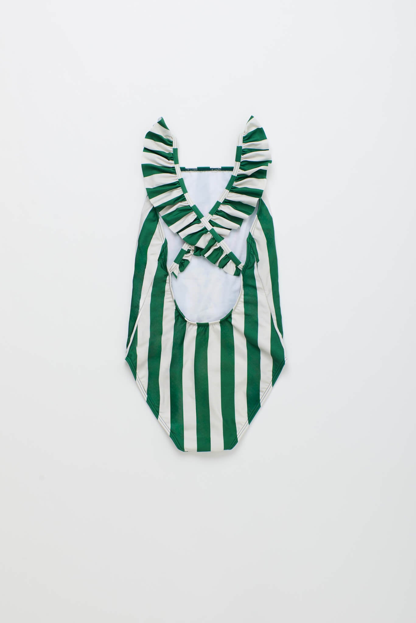 UVAS STRIPED SWIMSUIT GREEN