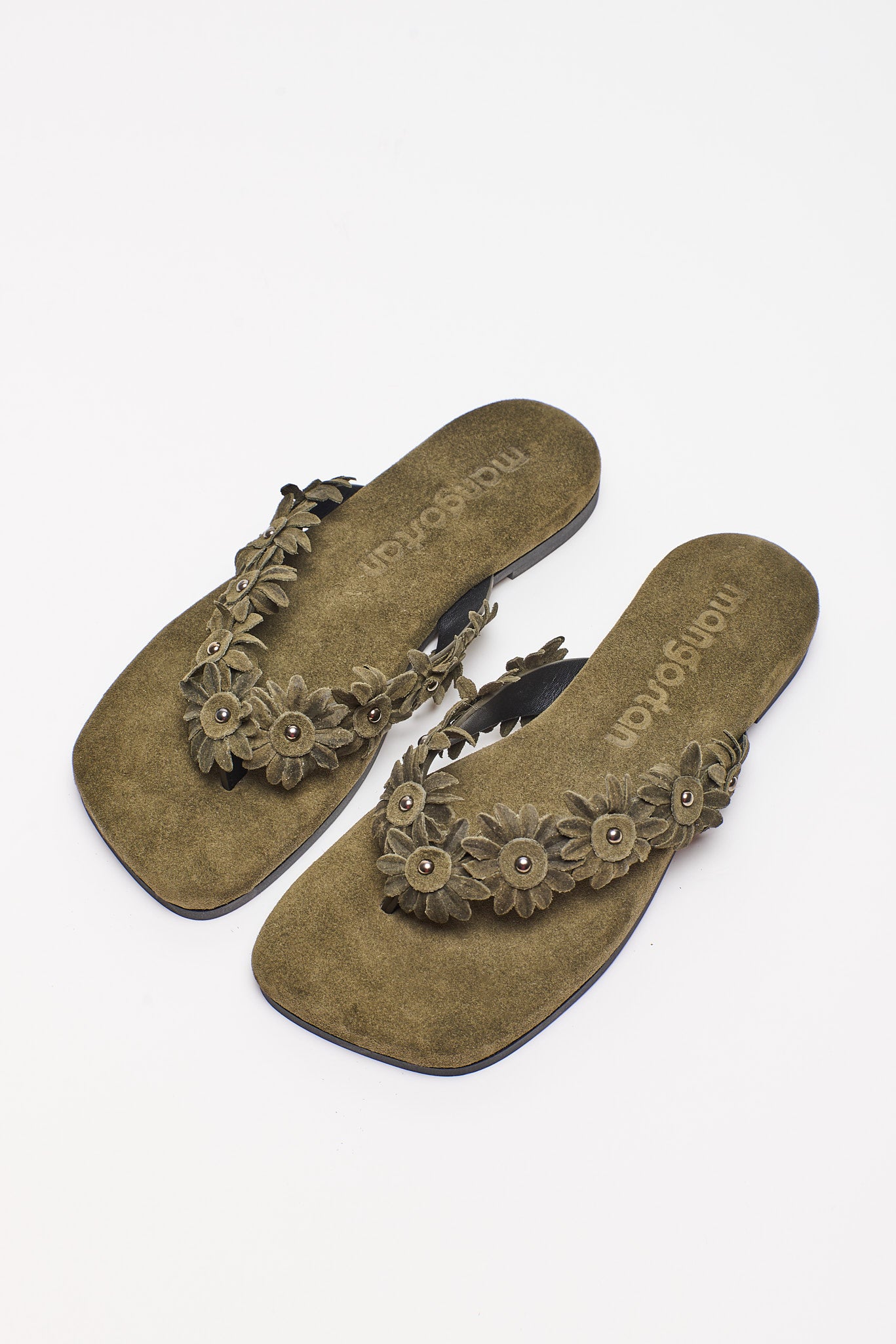 DAISY SUEDE GREEN SANDALS