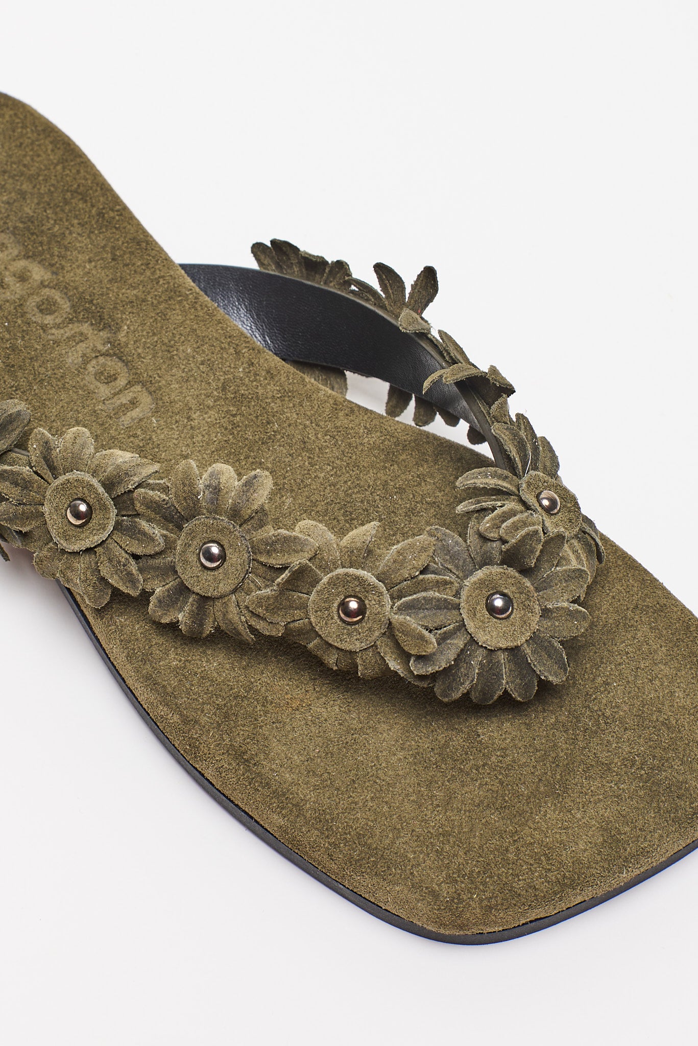 DAISY SUEDE GREEN SANDALS