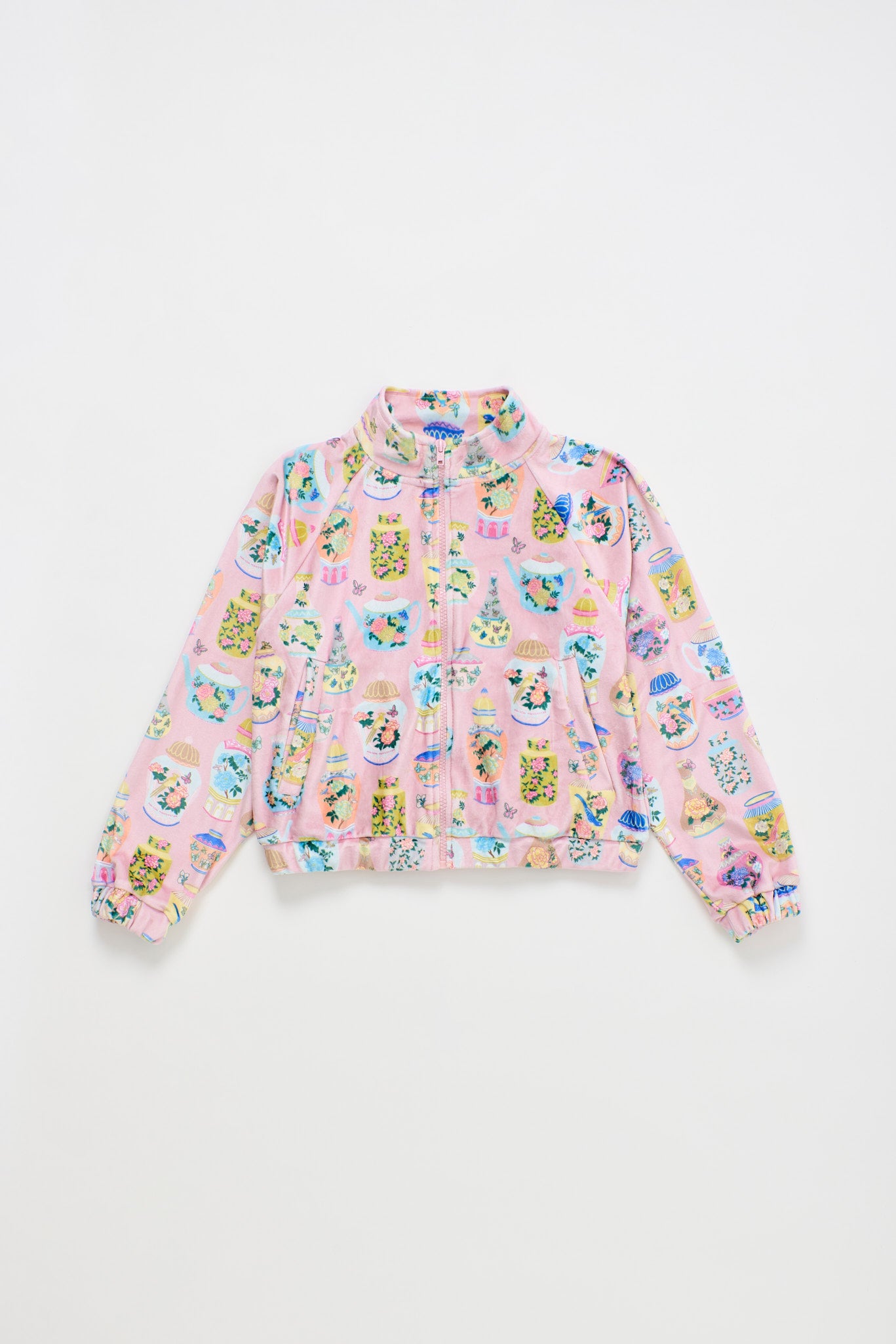 PORCELAIN VELVET JACKET PINK