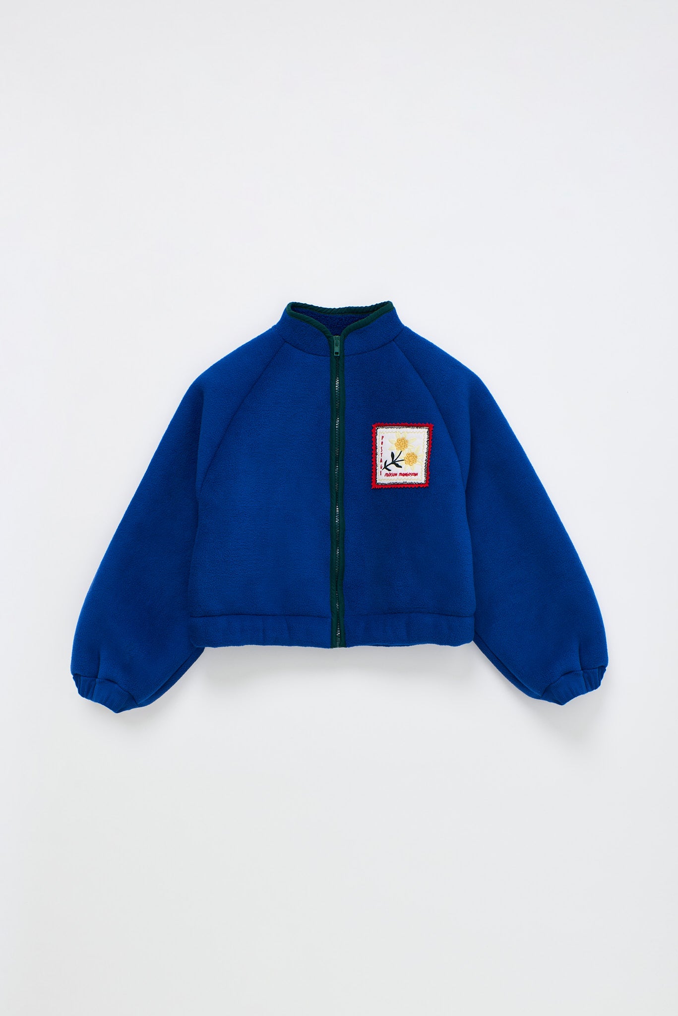 POSTCARD FLEECE JACKET BLUE