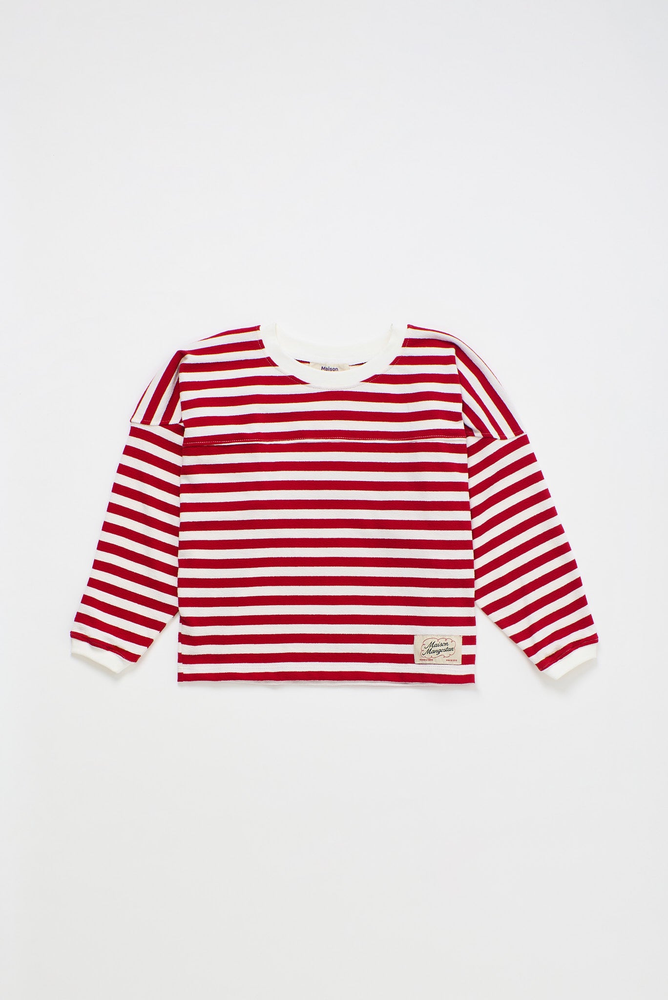 STRIPES LONG SLEEVE T-SHIRT RED/WHITE
