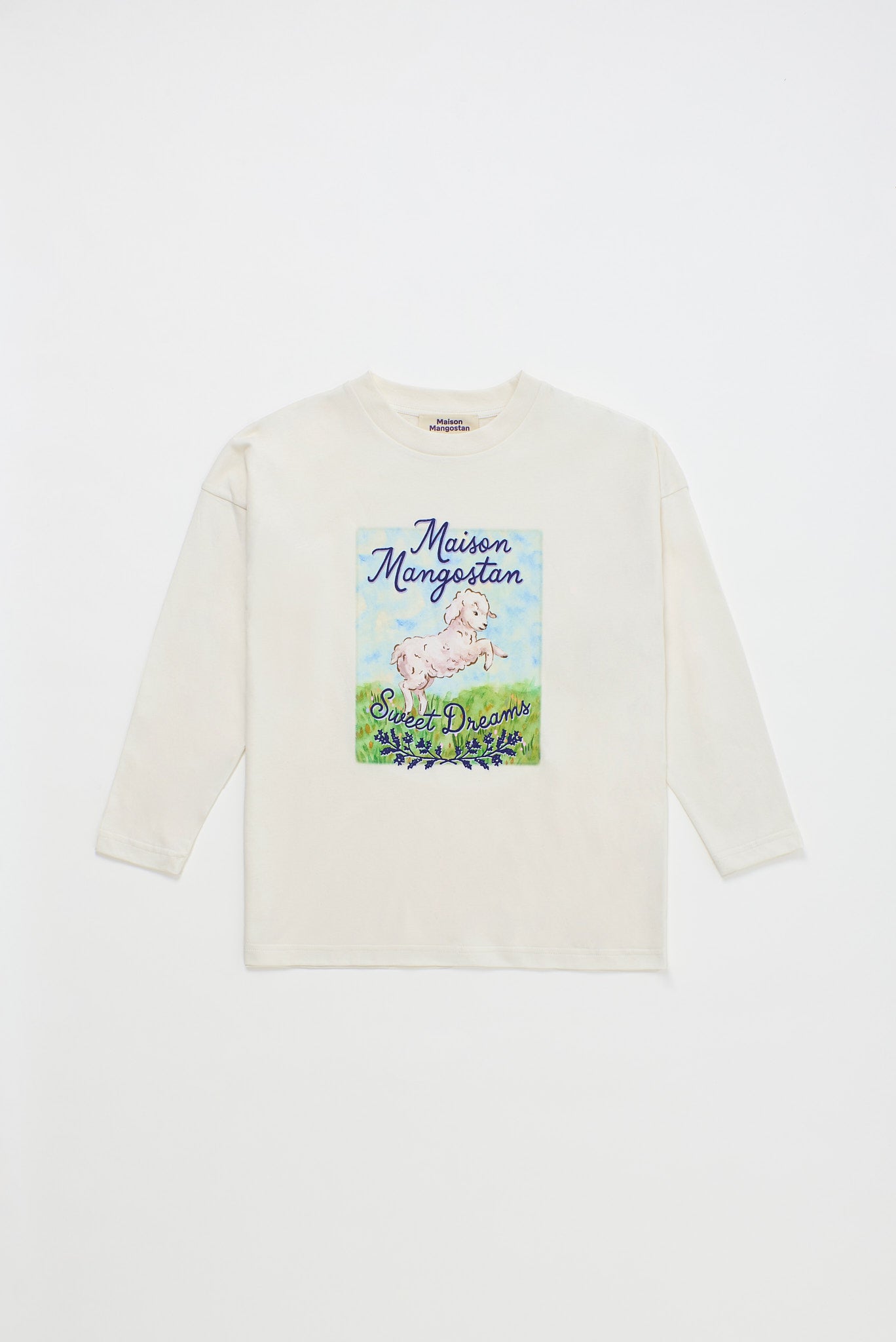 OVEJAS T-SHIRT LONG SLEEVE CLOUDY WHITE