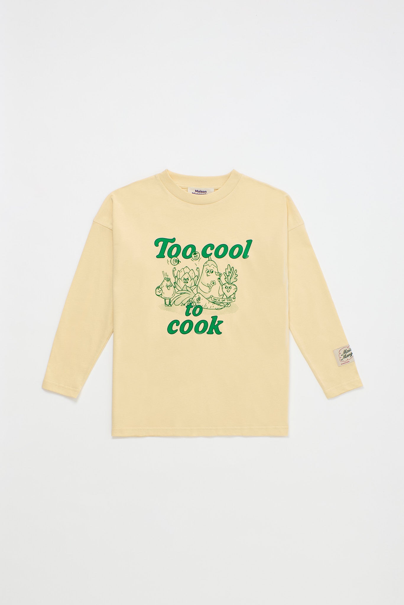 TOO COOL TO COOK T-SHIRT LONG SLEEVE BEIGE