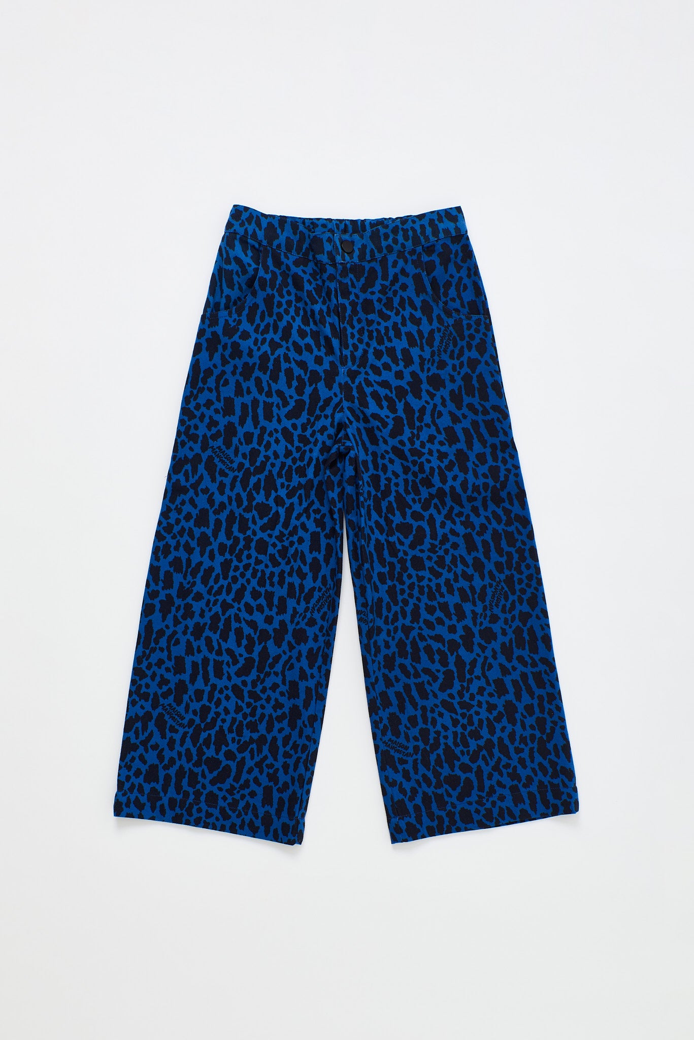 ANIMAL PRINT PANTS BLUE