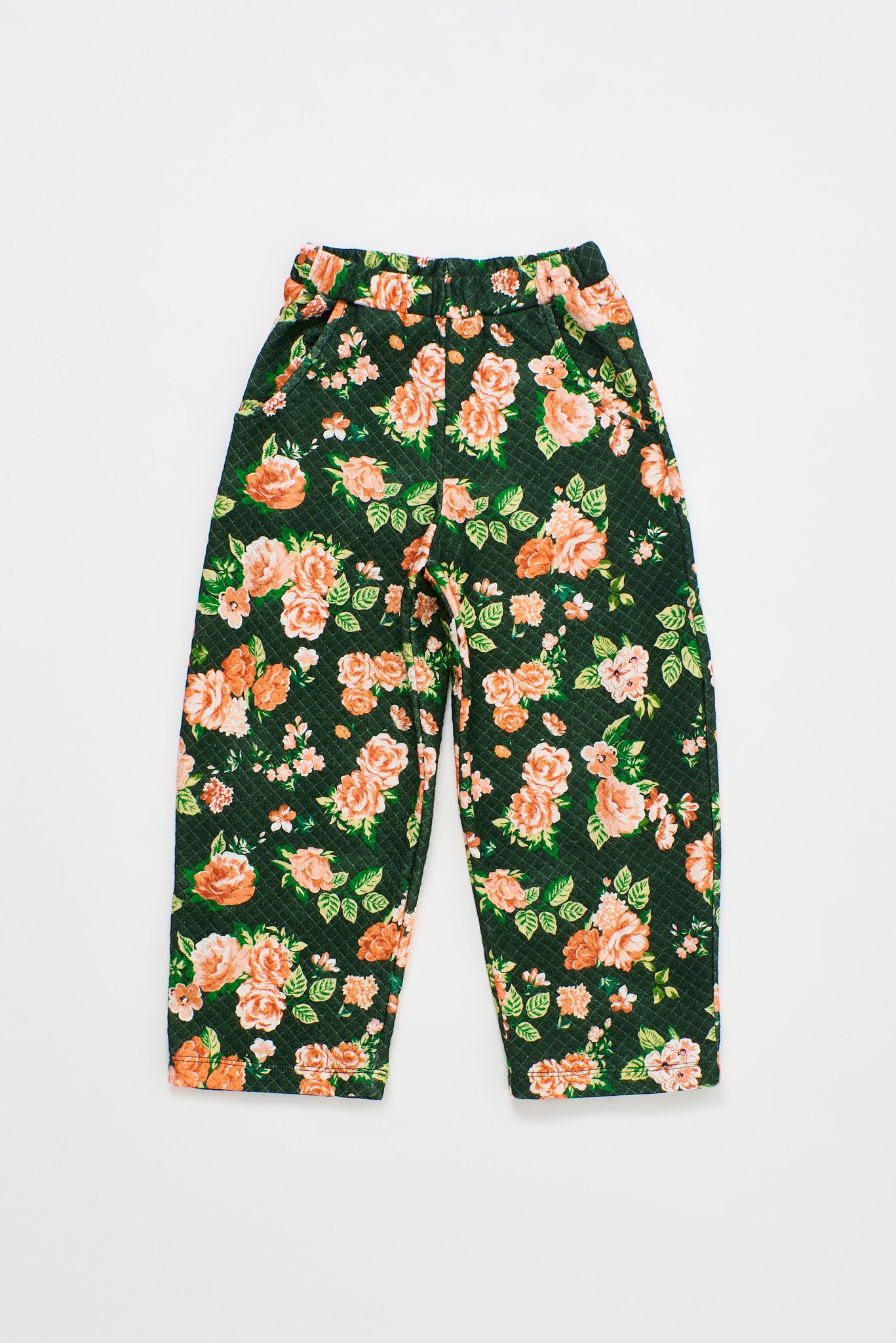 CRETONA QUILTED PANTS GREEN
